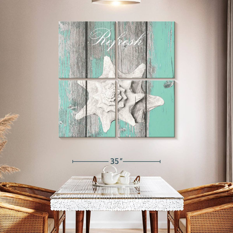 Aletra Rustic Coastal III, 45" H x 45" W