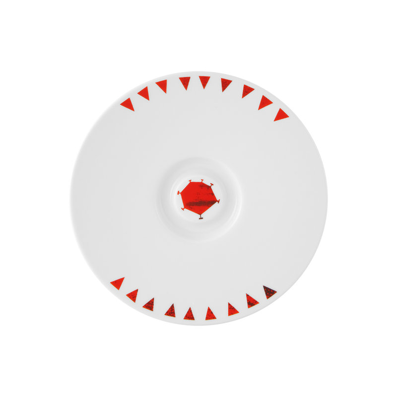 Porcelain Espresso Cup and Saucer