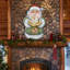 Décoration murale en forme de noël pour porte de noël en bois