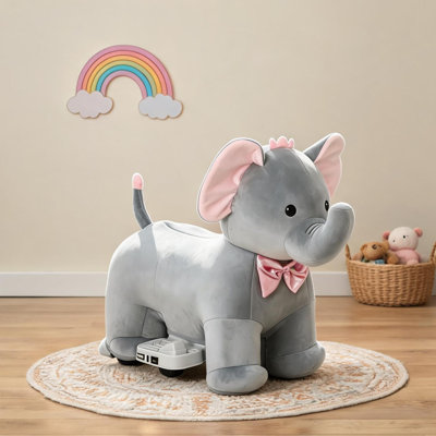 Fauteuil roulant en polyester gris et jouets pour bébé, 29,1 x 13,4 x 20,1 po, avec cadre en métal