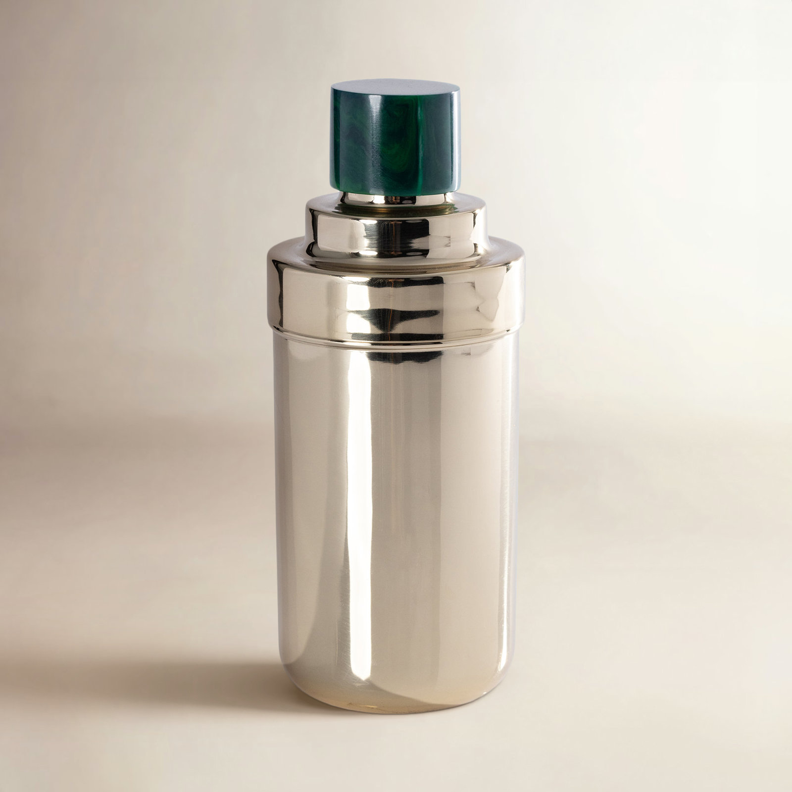 Envee Stainless Steel Cocktail Shaker, Gold/Green
