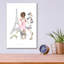 Art mural en verre rouge Charro de Red Barrel Studio® Paris Girlfriend 1 Pastel par Mercedes Lopez-1627176211