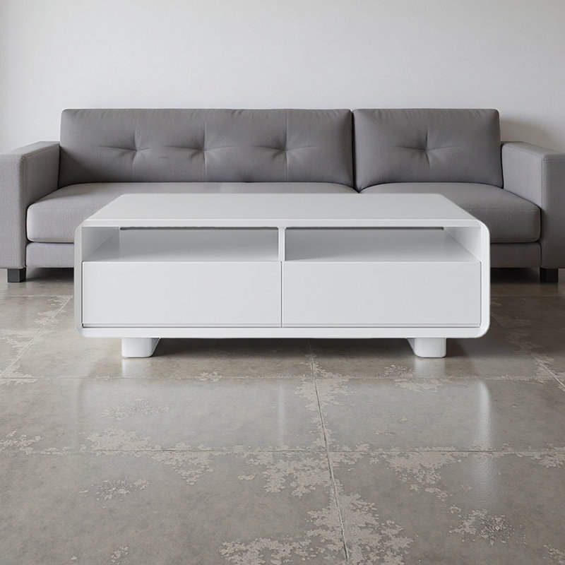 Table basse de luxe avec tiroir silencieux, 14.96" H x 51.18" L x 27.55" W