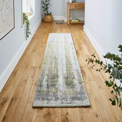 Bahnu area rug Machine Woven Runner Ivory