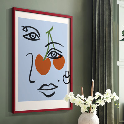 Cherry Baby II Framed Print - Solid Wood