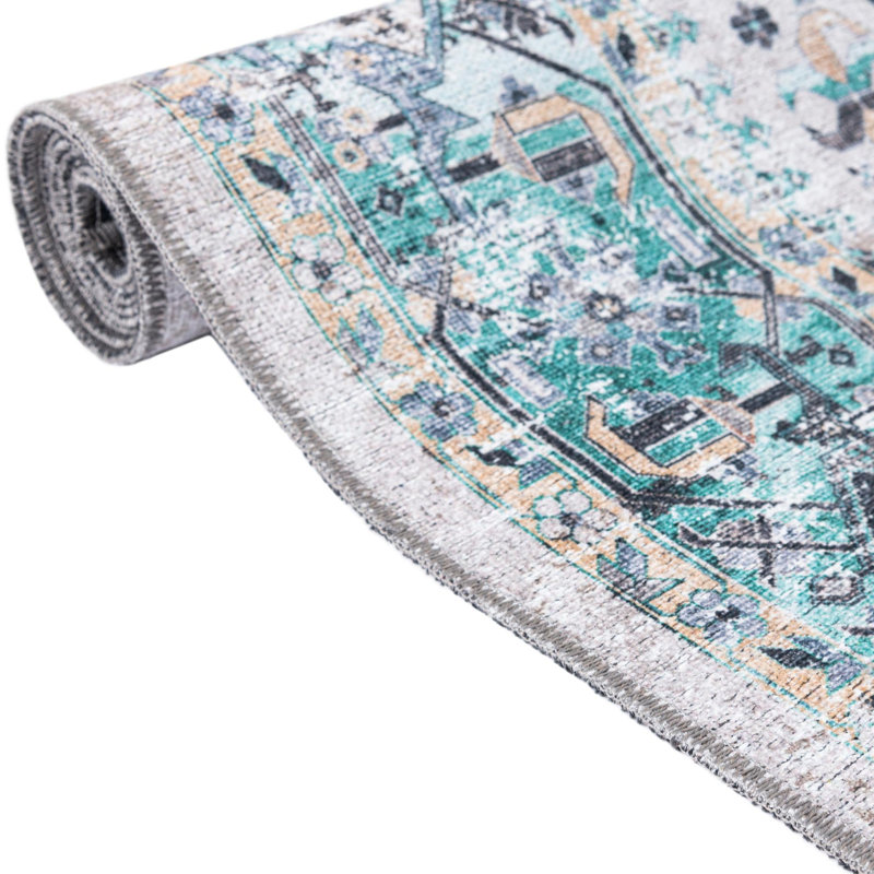 Olufisayo Oriental Indoor Rug, Square 7'10"