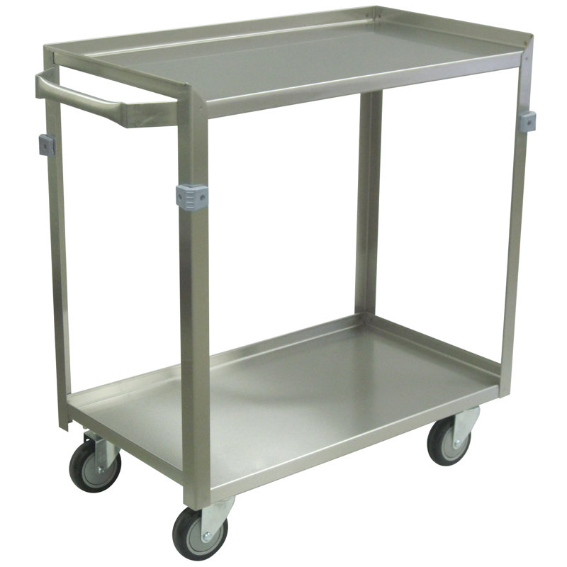 Chariot utilitaire 2 tablettes avec lèvres, H 33,75 po x l 24 po x P 16 po