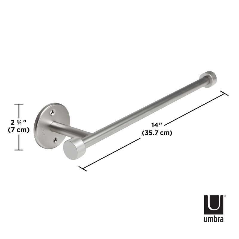 Nickel Wall Mounted Metal Paper Towel Holder