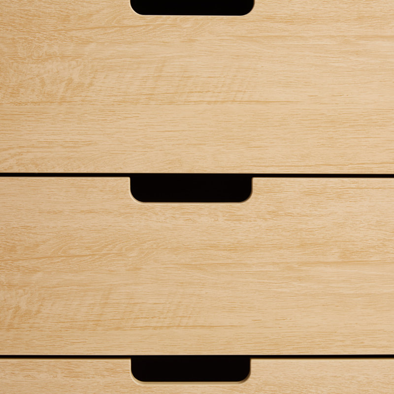 Commode double 6 tiroirs l 52 po Lilette, Bleu rivière