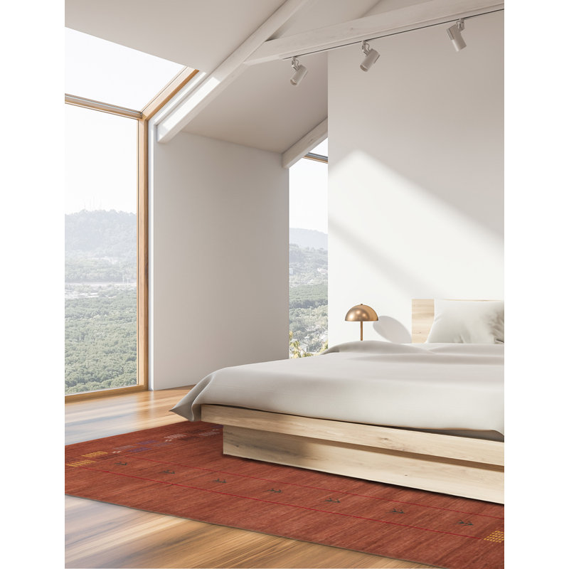 Kashkuli Gabbeh Copper Rug 4'10" x 7'10"