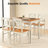 Space-saving Solid Wood Dining Table Sets For Small Spaces