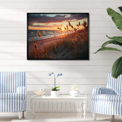 Golden Sands A Mesmerizing XIII - Landscapes Canvas Art Print