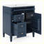 Modern Bathroom Vanity with Top Sink and 2 Drawers-1459612726