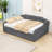 Full Size Upholstery Daybed with Pull-Out Trundle and USB Charging Armrest