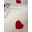 Heart Tufted Embroidered Duvet Cover Set with Pillowcases(No Filling), Soft Microfiber Bedding Set, White ComforterCover, Mother’s Day-105278654
