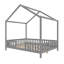 Lit de style maison basse avec rideaux-885806937-884545999