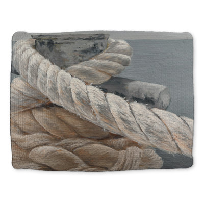 Boat Gray Coastal Braided Placemat - Home Decor Tie-Down Ropes