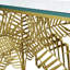 Palm 46 in. Glass Console Table