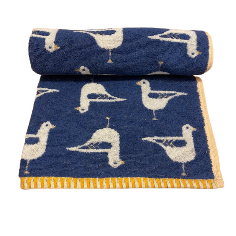 Seagull Towel Set, Navy, 3 Piece Towel Set