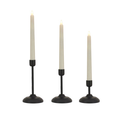 Unscented Flameless Candle with Wood Holder