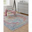 Tapis oriental beige / rose / bleu Engle-668379694