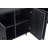 Jodie 65" Mid-Century Modern Sideboard with 8 Adjustable Shelves in Charcoal Gray-195657330