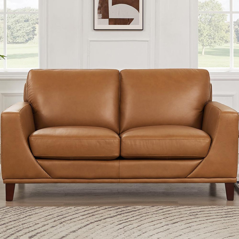 Causeuse Modern, Cognac