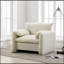 Fauteuil d'appoint surdimensionné en chenille avec canapé simple pour une détente confortable et un décor de salon élégant