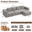 Ensemble de canapé modulaire avec repose-pieds Boneless-1895332593-1892088153