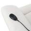 Fauteuil inclinable électrique Chriki avec levage, chauffage et massage, tissu beige