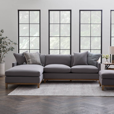 Canapé modulaire à méridienne rembourré 2 pièces Cami