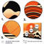Soleil orange assis sur un sommet de montagne V sur toile-88557233-88557236