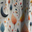 Motif à motif cachemire plantes minimalistes - Rideau floral en velours occultant - 1 panneau-107547771