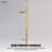 Radiance 56"-60"W x 66'' H Single Sliding Frameless Shower Door in Brushed Gold with 3/8" Clear Glass-134438173