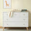 Austin 5-drawer Dresser, White/natural-1137041276