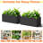 Large Rectangular Planter - Metal Rectangular Planter Box with Drainage Holes for Indoor and Outdoor Use-87823477-87823479