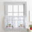Rydel Floral Tailored 56'' W Cafe Curtain in Red-1067190435