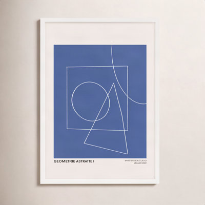 Caila "Geometric Abstraction in Blue" Print