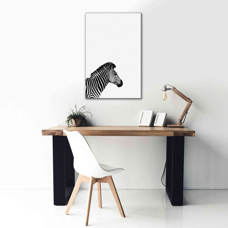 «Zebra 2» par Incado, estampe numérique sur toile, H 40 po x l 26 po x P 1,5 po