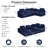 108" L-shaped Modular Sectional Sectional Sofa, Corduroy Sleeper Couch Bed, Compression Foam Sectional with Headrest - No Assembly Required-306480441