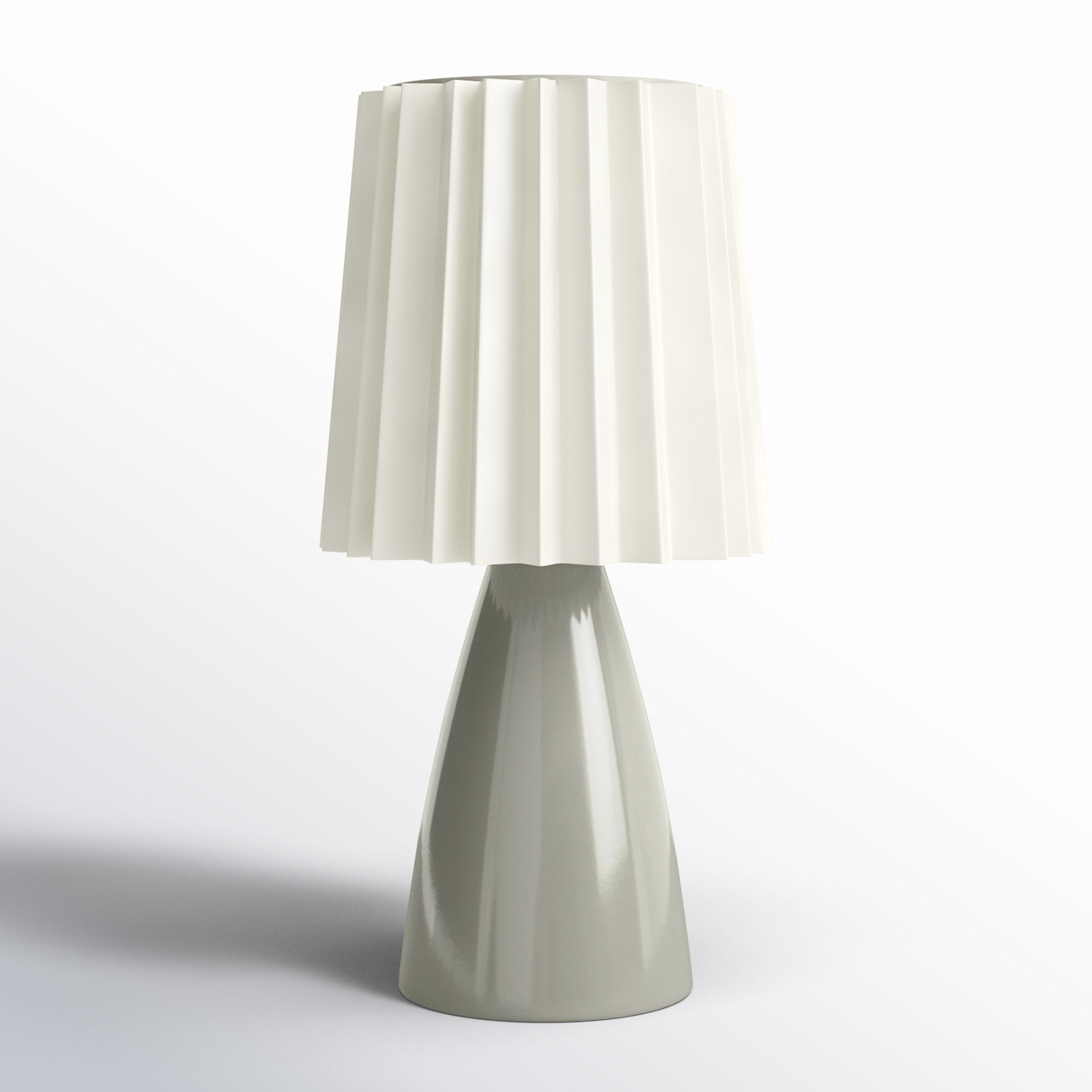 Juliette Ceramic Table Lamp, Gray