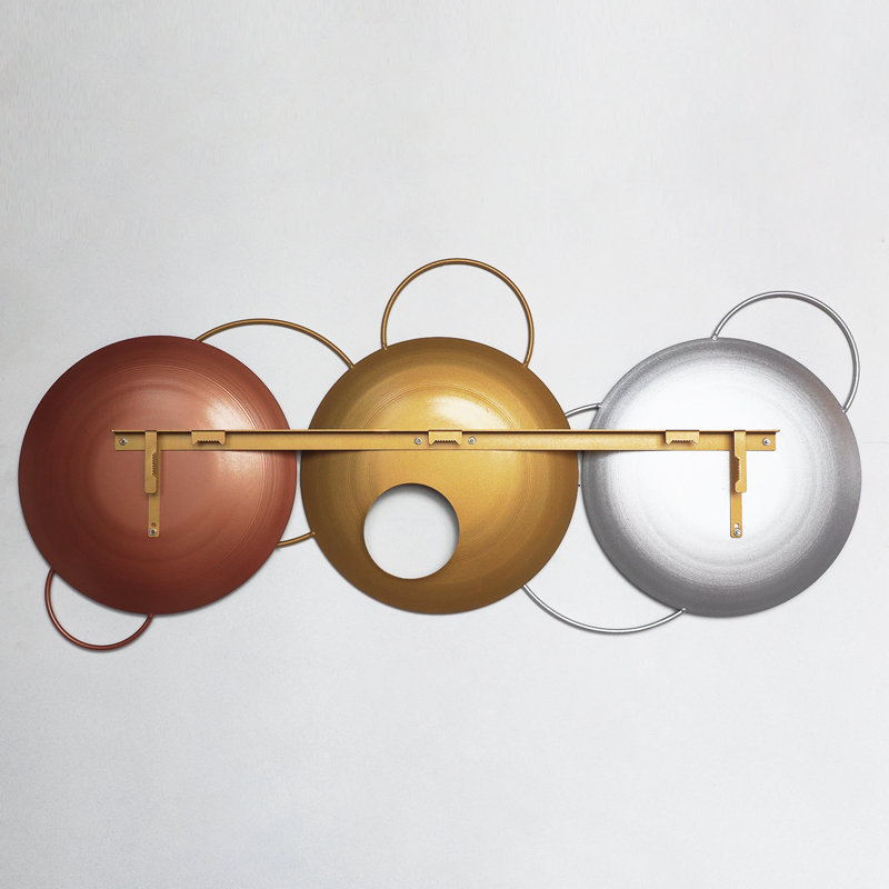 Cosmos Multicolor Steel Wall Art with Circular Design