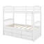 Lit superposé simple en bois avec lit gigogne et tiroirs-968306399