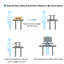 Adjustable Standing Desk Converter, 32in/80cm Dual Tier Sit Stand Workstation for PC, Laptop and Keyboard, Ergonomic Desktop Riser with Monitor Stand Compatibility, Supports up to 15kg-1009206347