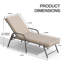 Chaises longues d'extérieur réglables en aluminium avec coussins amovibles (ensemble de 2)-2046552944-2042238245
