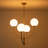 4-light Modern Sputnik Sphere Chandelier
