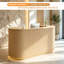 Bureau de réception Modern Wave avec panneau avant incurvé-129768076-129768077