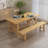 Burlywood Rectangular Solid Wood Dining Table-285969914