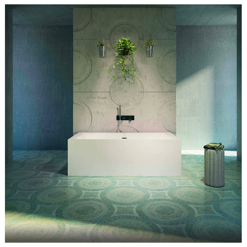 Nokori 71'' L Freestanding Soaking Bathtub, Back