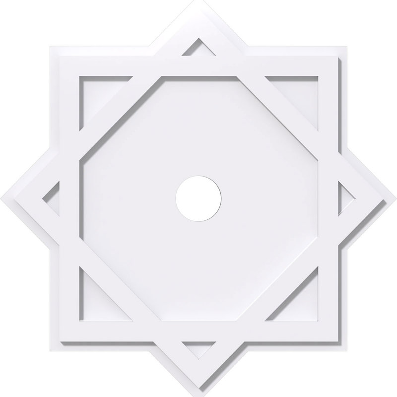 Médaillon de plafond contemporain 18 po x P 2 po x P 10 po x P 1 po Axel, H 1 po x l 18 po x P 18 po